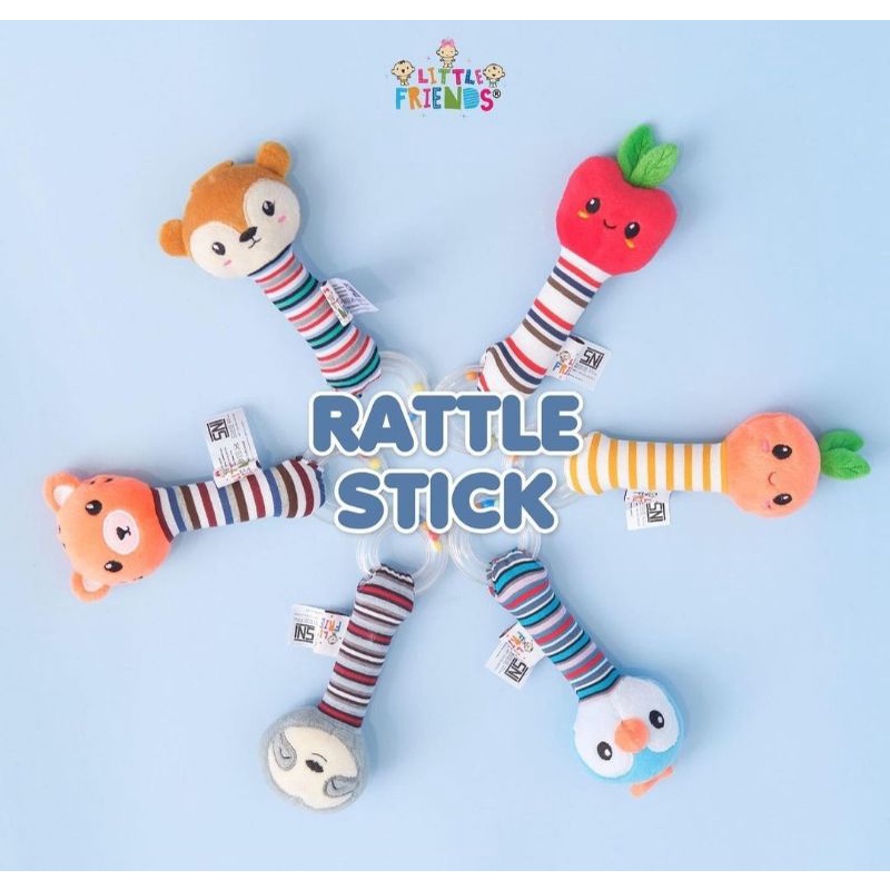 Little Friends Boneka Rattle Stick Mainan Bayi