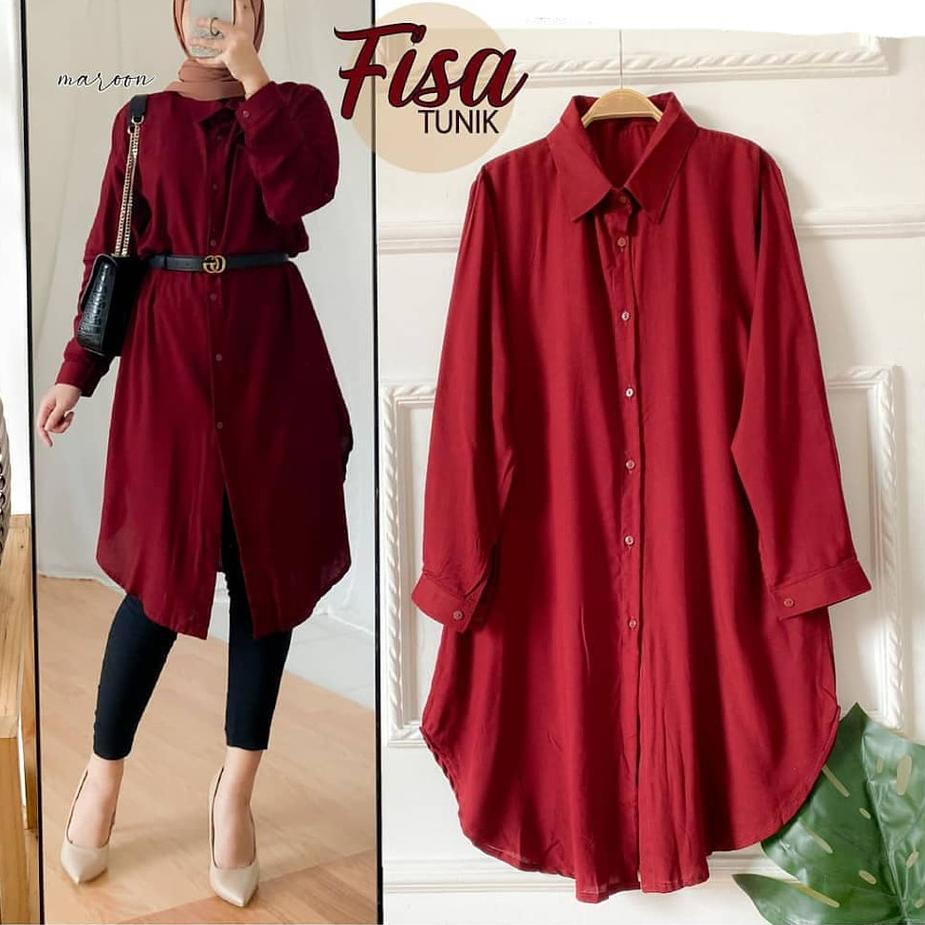 ATASAN WANITA TUNIK SERIES FISA TUNIK SIZE TUNIK JUMBO XXXL LD 130 CM 민