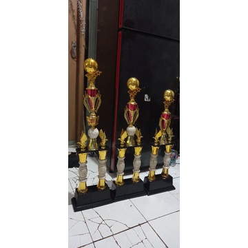 trophy piala marmer 1 set kaki 123