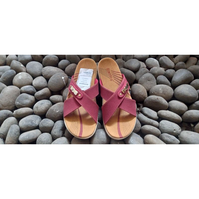 SANDAL WANITA HOMYPED BELLIA N42 MARUN