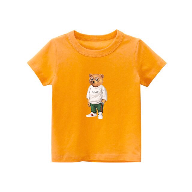 Kaos anak Stay Cool Bear kaos anak usia 1-8