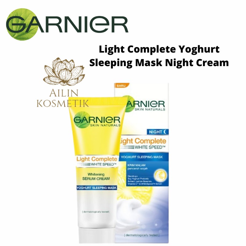 GARNIER Light Complete Yoghurt Sleeping Mask Night Cream by AILIN