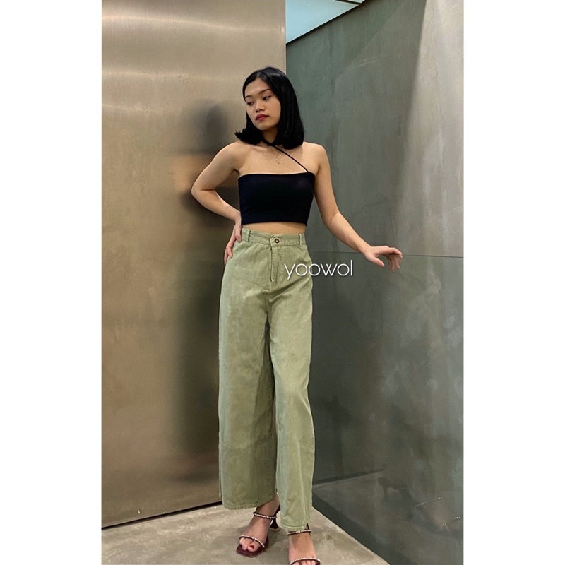 Kelly Cullote/ Kulot Jeans Highwaist Wanita