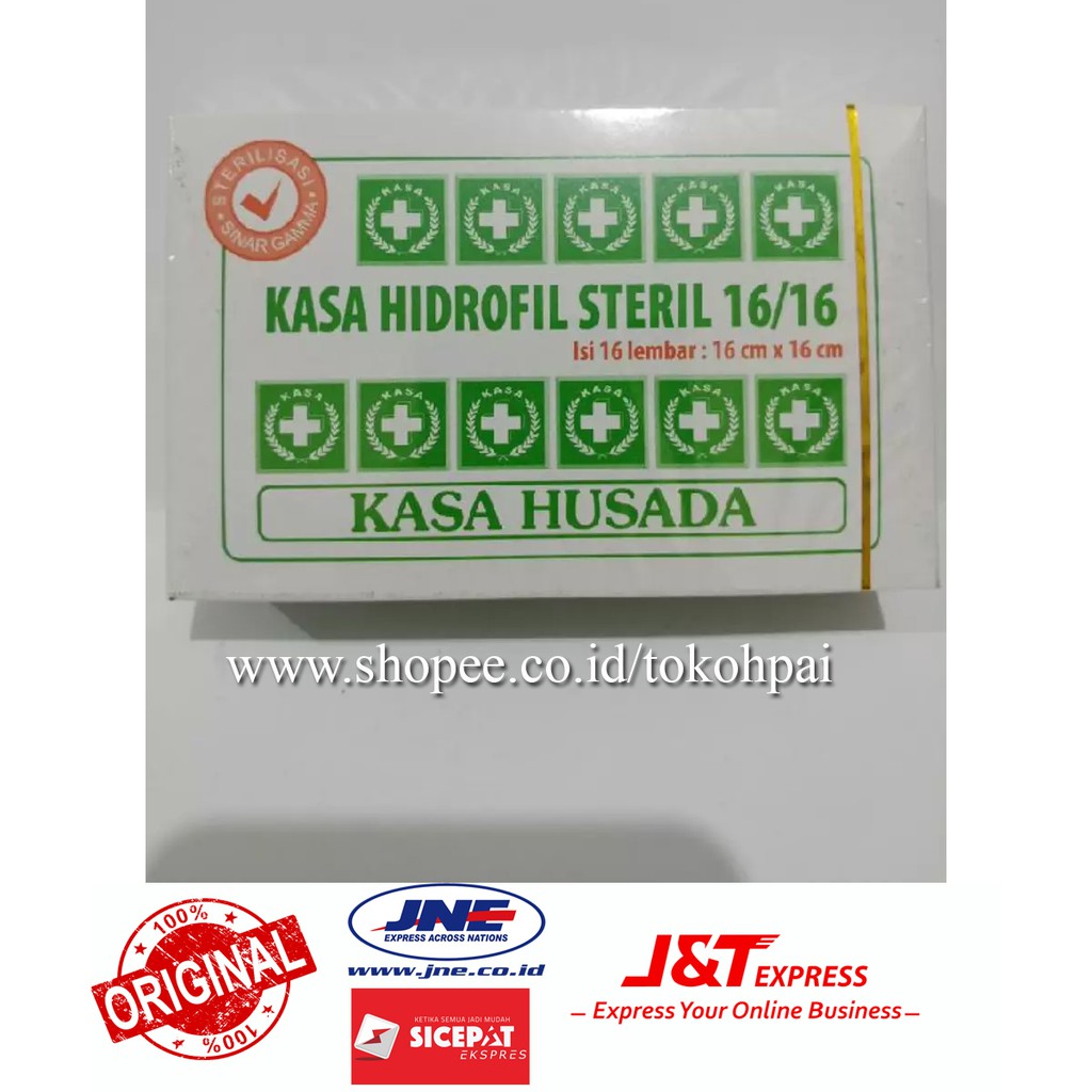 KASA HIDROFIL STERIL / KASA STERIL / KASA HUSADA STERIL / KASA HYDROFIL 16X16