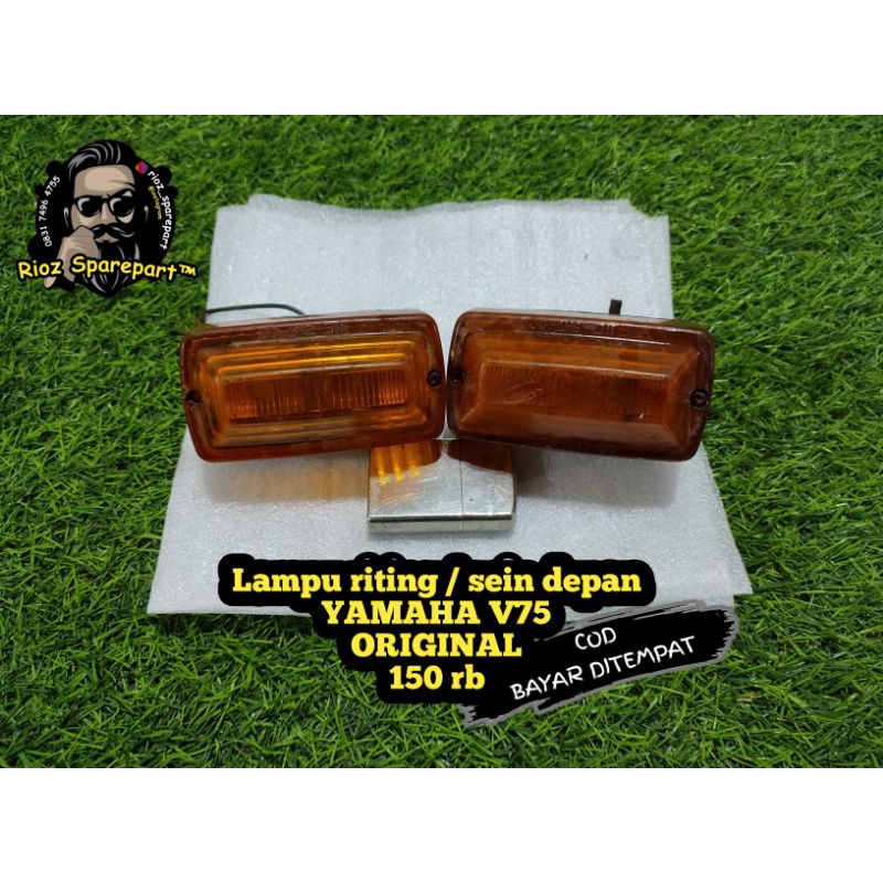lampu riting sen sein depan yamaha v75 original alumium imasen japan original
