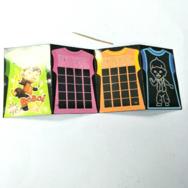 Mainan Kartu Game Card Boboiboy Gosokan Hitam Mainan Jadul Murah