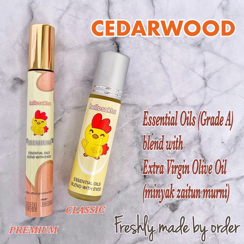 CEDARWOOD Essential Oil + Evoo minyak zaitun. Obat herbal alami anak. Penumbuh pelebat rambut tipis