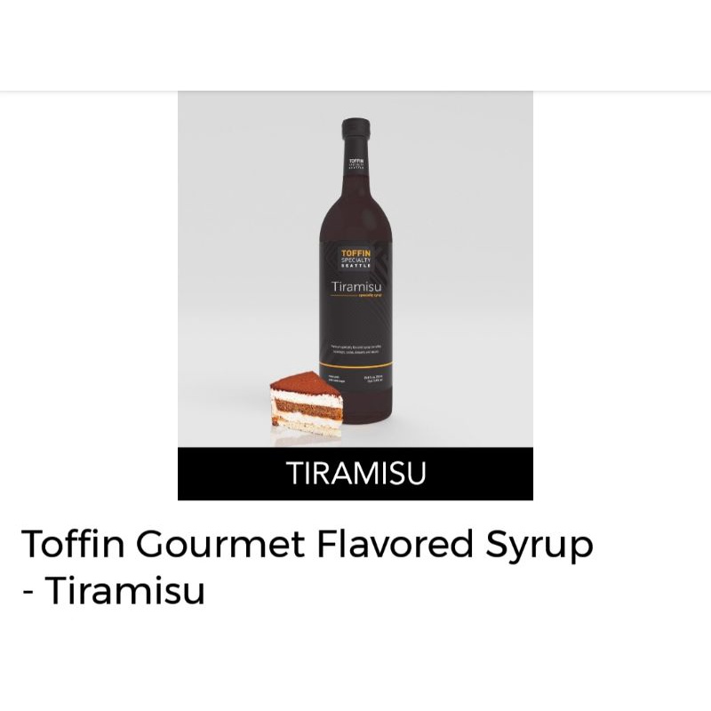 

Toffin Tiramisu Syrup 750ml || Tiramisu Sirup Minuman Cafe 750ml