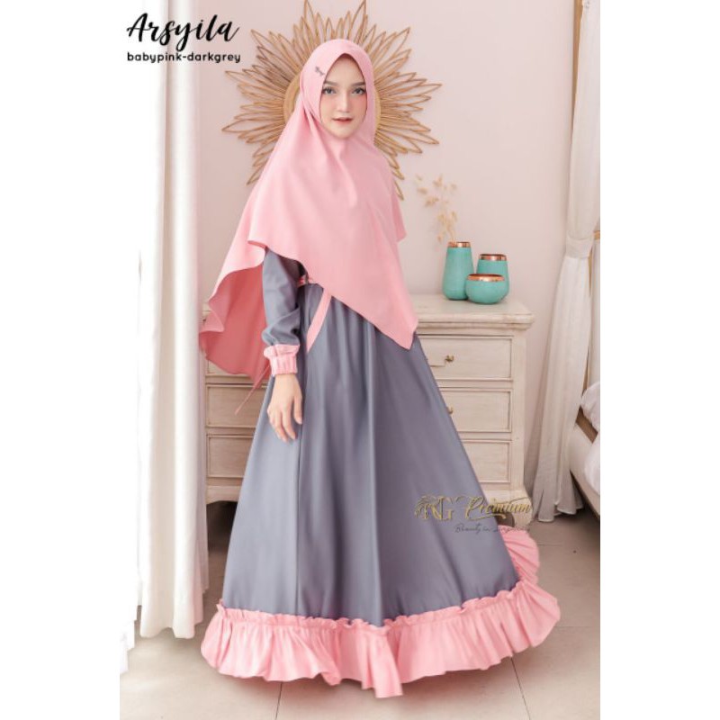 [SIAP KIRIM] Hoscollection GAMIS SYARI ARSYILA BY NARARYA