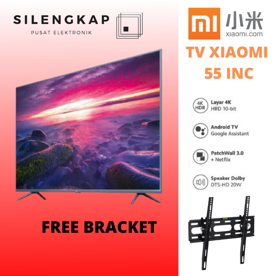 TV XIAOMI 4 55 INCHI ANDROID TV 4K ULTRA HD SMART TV GARANSI RESMI
