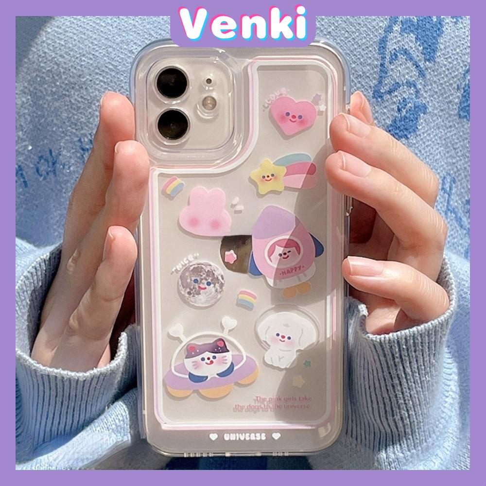 iPhone Case Silicone Soft Case Shockproof Camera Cover Protection Plating Button Pink Cartoon Cute Compatible For iPhone 11 iPhone 13 Pro Max iPhone 12 Pro Max iPhone 7 Plus