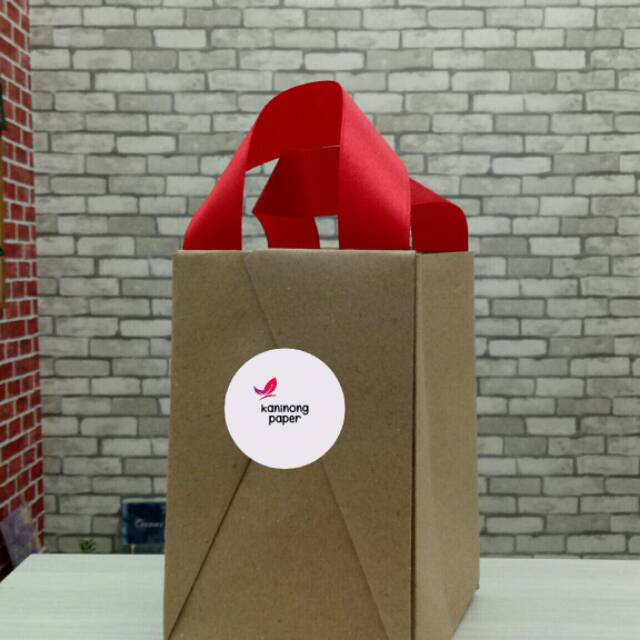 

[ 10 pcs ] Origami Paper Bag Custom Size L