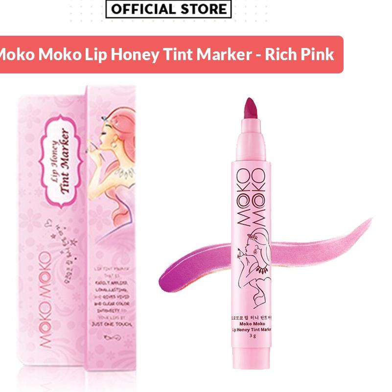 ✽ BUHOTEI Moko Moko Lip Honey Tint Marker Lip Matta Lip Kosmetik Lipstik Liptint Lipstick Fuschia | 