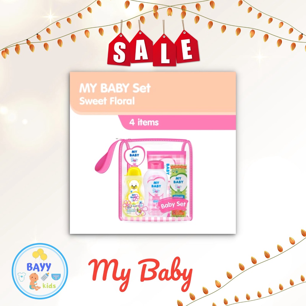Paket My Baby Newborn 4 item 1 Set Perlengkapan Mandi Bayi Soft Gentle