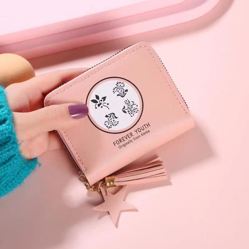 (COD) Dompet Mini Resteting Wanita Dompet Koin/Uang Kertas MALL SHOPPING