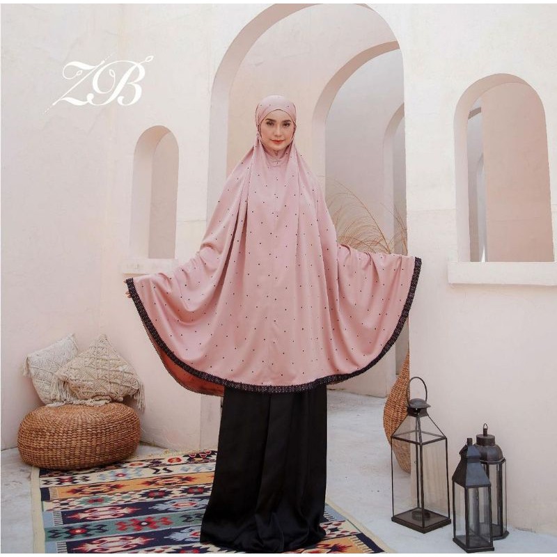 Polka Mukena HLZB Zafirah mukena HLZB