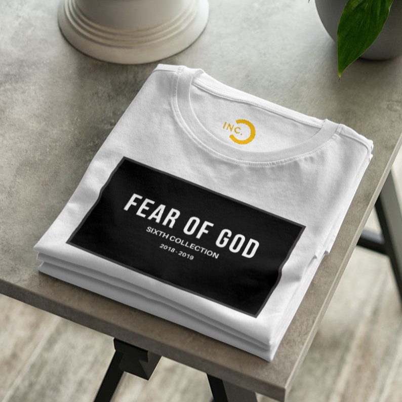 [SALE] Kaos Fear of God Suga BTS Cotton 24s Premium Bisa Upgrade Lengan Panjang