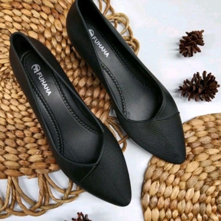Sepatu wedges sepatu kerja wanita jelly shoes size 36-40 Fuhaha TJ-701
