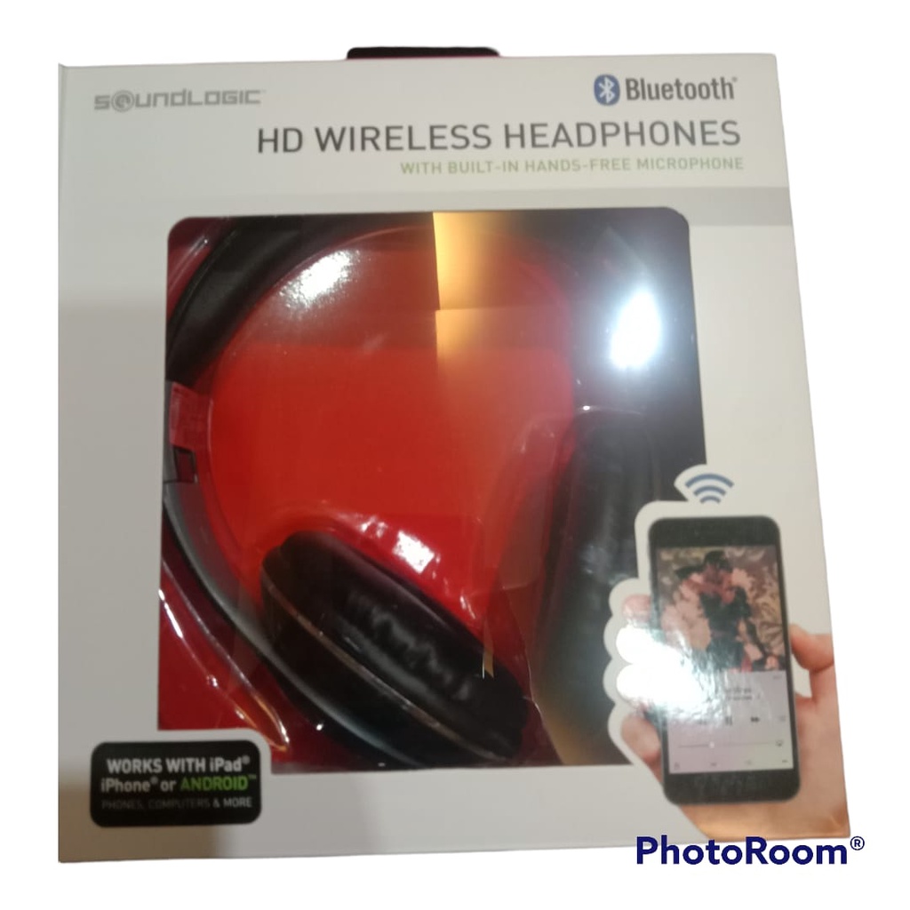 HEADPHONE BANDO HD WIRELESS HEADPHONES  WITH BUILT-IN HANDS FREE MICROPHONE