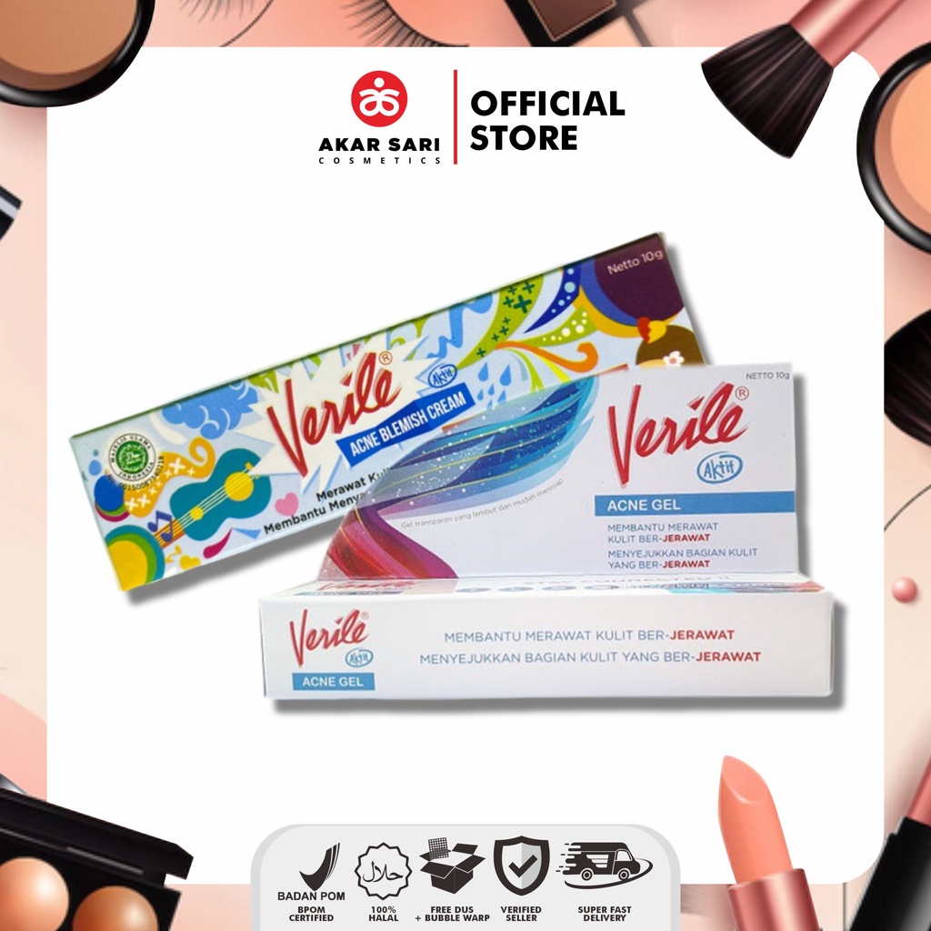 Jual VERILE ACNE GEL | ACNE BLEMISH CREAM - 10gr | Shopee Indonesia
