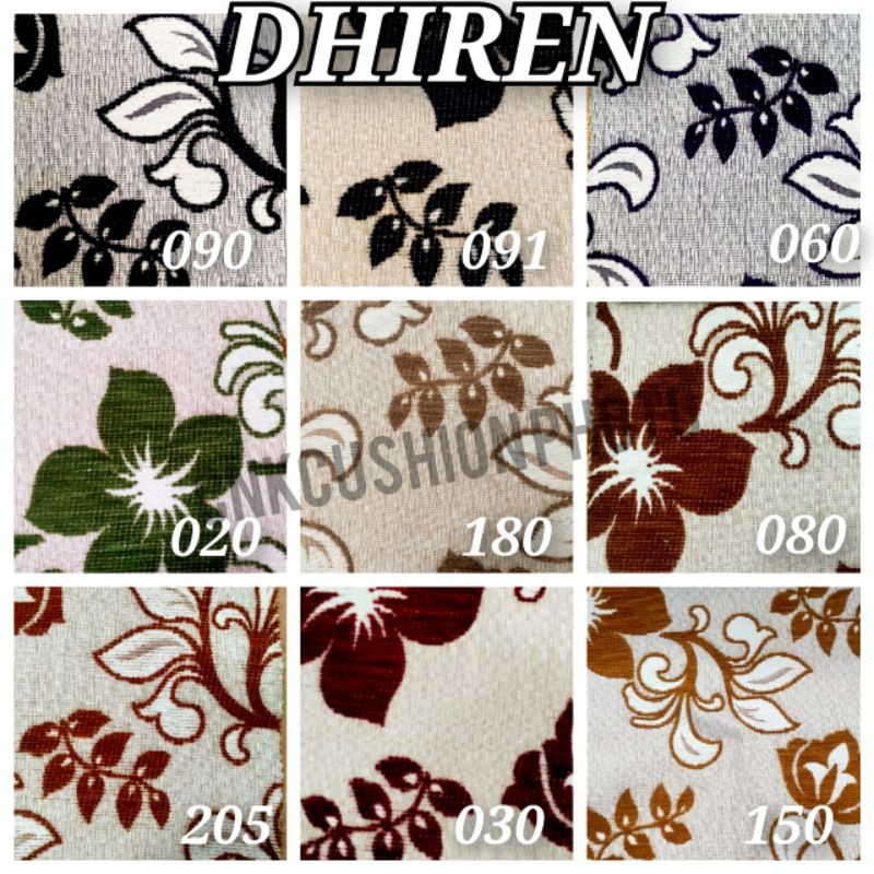KAIN ATEJA MOTIF BUNGA KLASIK (SOFA / MEUBEL / JOK / KURSI) - DHIREN