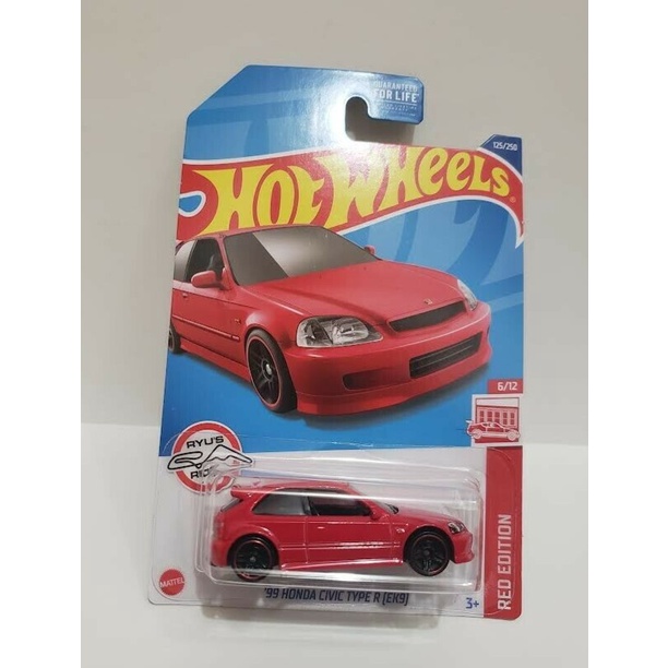 Hot Wheels - 99 Honda Civic Type R EK9 Red Edition