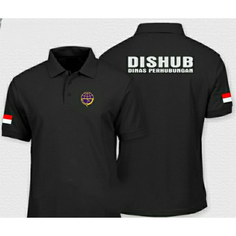 ready stok full bordir Kaos Dishub Kaos polo Dishub baju dishub seragam dishub Pdh dishub kaos kerah