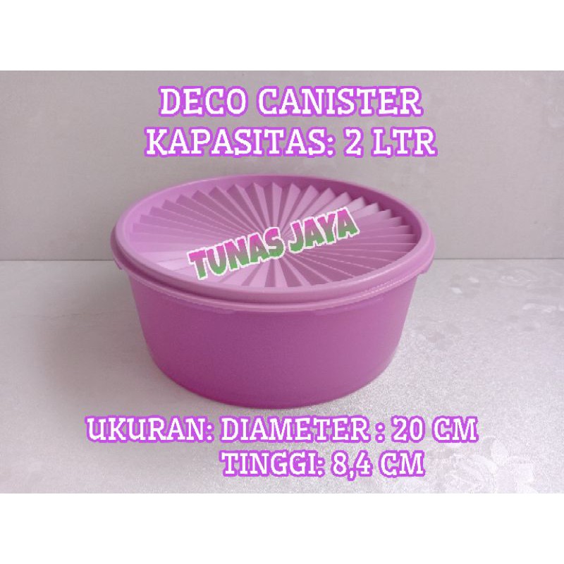 TOPLES TUPPERWARE DECO UNGU MUDA