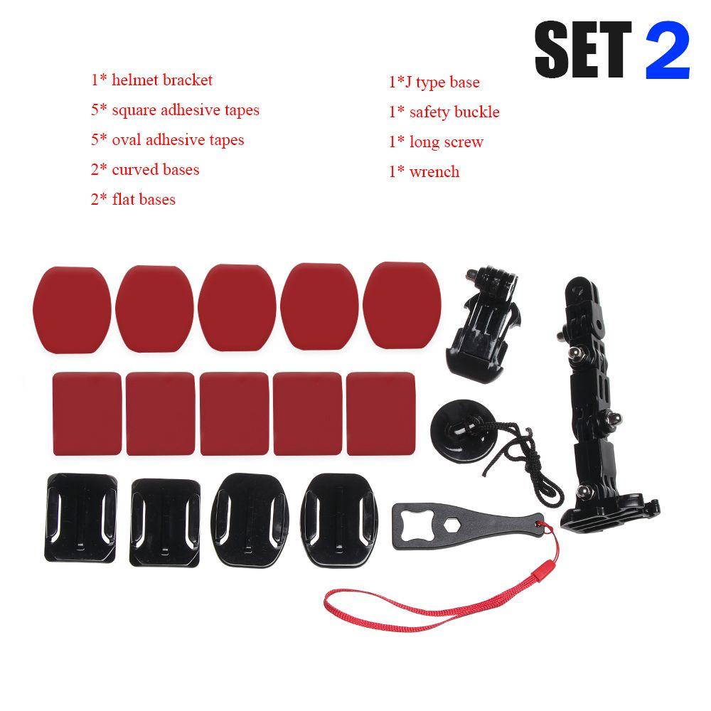 POPULAR Populer5/19 /20pcs Helm Depan Dagu Mount Full Face Stand Motor Adjustable Dukungan Untuk Gopro Hero7 6 5 4 Aksesoris