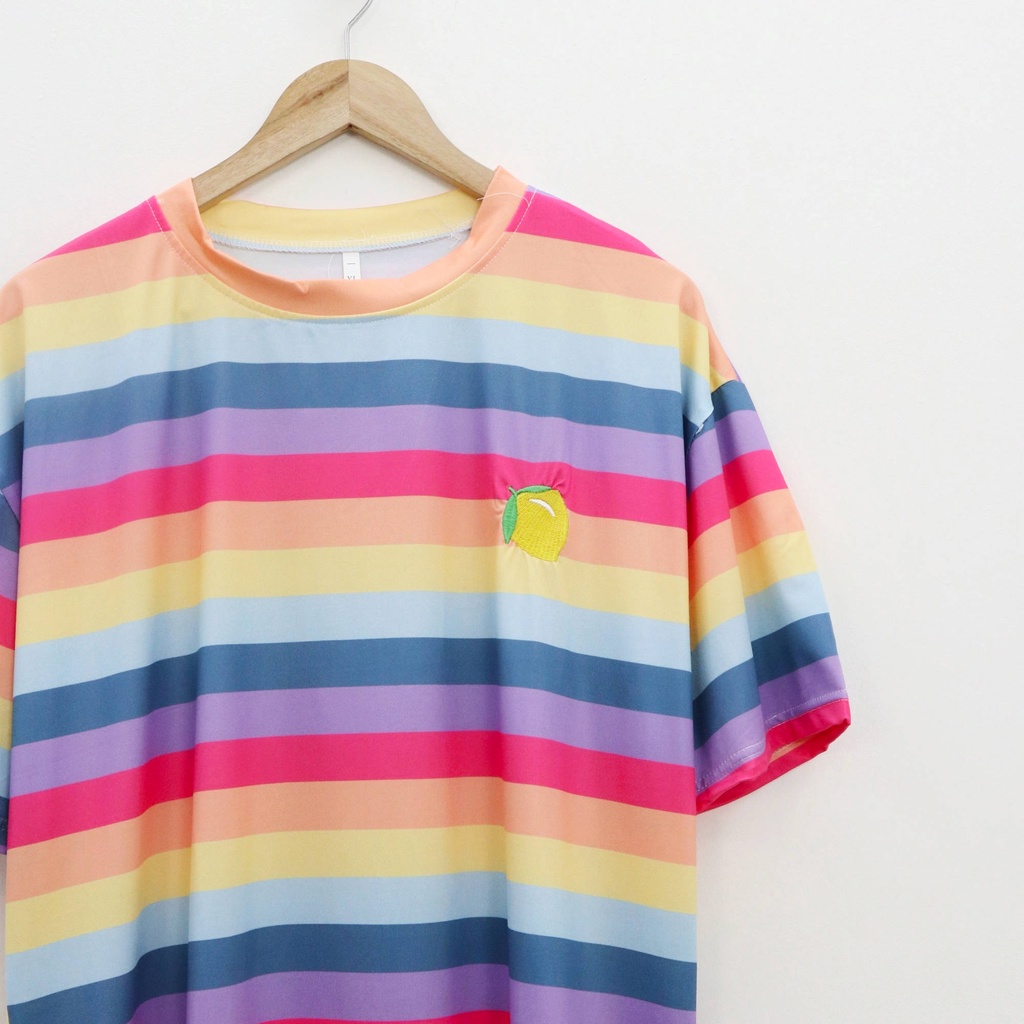 Oversize tee top lemon - Thejanclothes