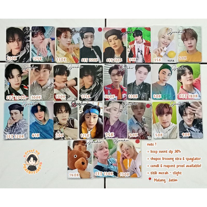 WTS PC JENO BORING, KIHNO HELLO, AR SELCA HOT SAUCE, DEPARTURE, TUMBLR, CRAZY, DOYOUNG AR SELCA, JEN