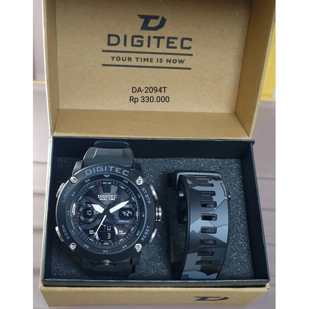 Jam Tangan Pria Digitec Original DA-2094T Tahan Air Gratis Ongkir