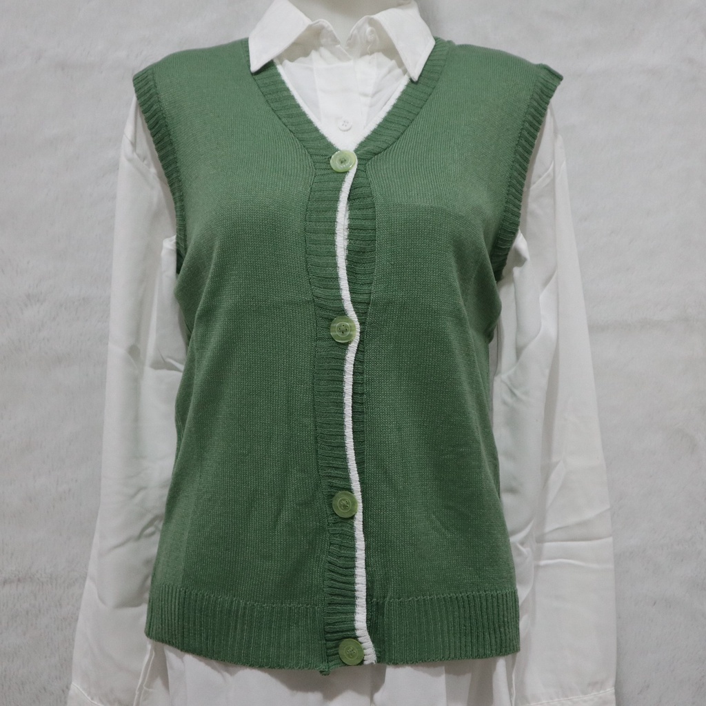 [✅COD]vest rompi rajut wanita/vest knit outer/atasan wanita