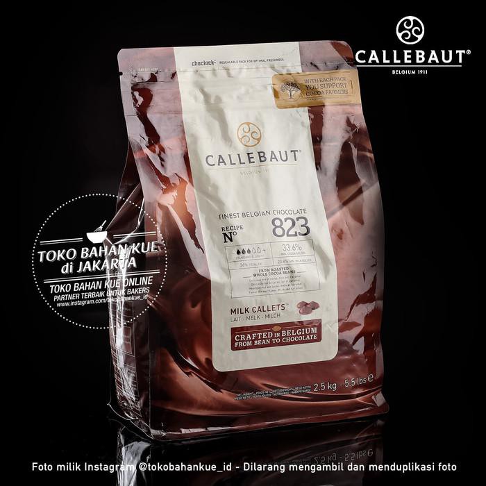 

PROMO - CALLEBAUT 823 MILK COUVERTURE CHOCOLATE 500GR COKELAT 33,6% COKLAT