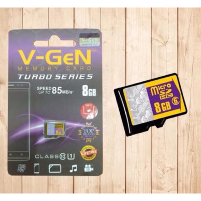 MEMORI CARD ORIGINAL V-GEN  SPEED 100MB/s CLASS10 8GB C10