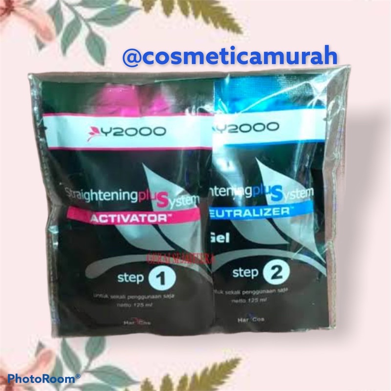 [ y2000 ] obat pelurus rambut y 2000 original step 1 dan step 2 / y2000 straightener plus system