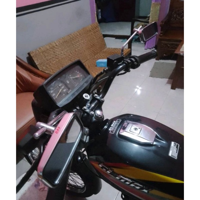 Spion Kotak Full Crom Besi Universal Motor Honda