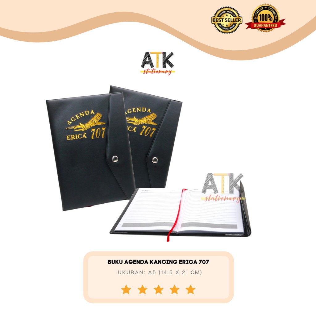 

Buku Agenda kerja Kancing Erica 707 atk