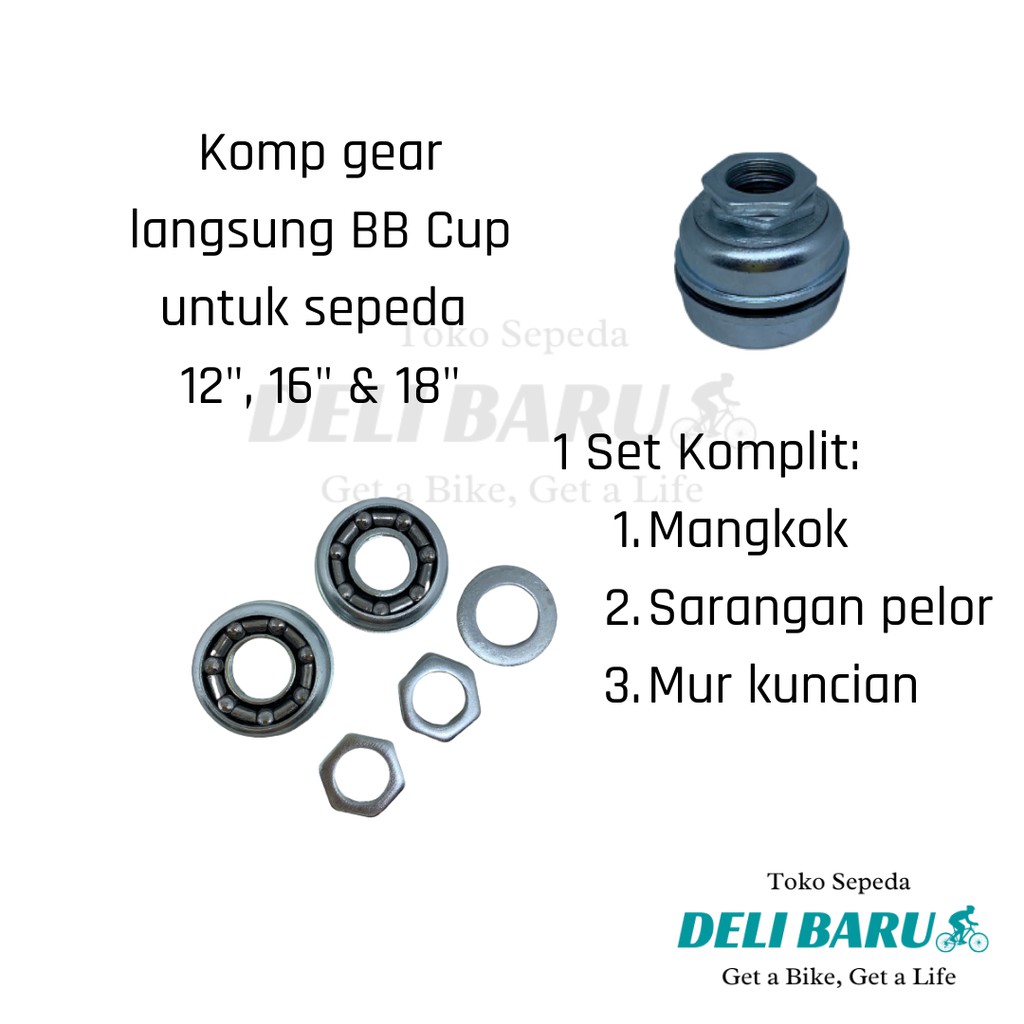 Kom gir langsung BB Parts sepeda anak ukuran 12 16 18