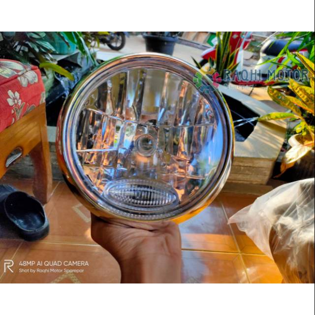 Reflektor Lampu Depan Vixion Lama Old Bulat / Head Lamp Bulat Vixion Lama / Vixion Old Lampu Bulat