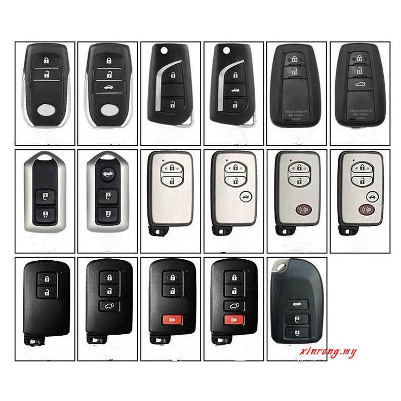 Case Pelindung remote Kunci Mobil Bahan Kulit Untuk Toyota Camry Corolla Altis Cross