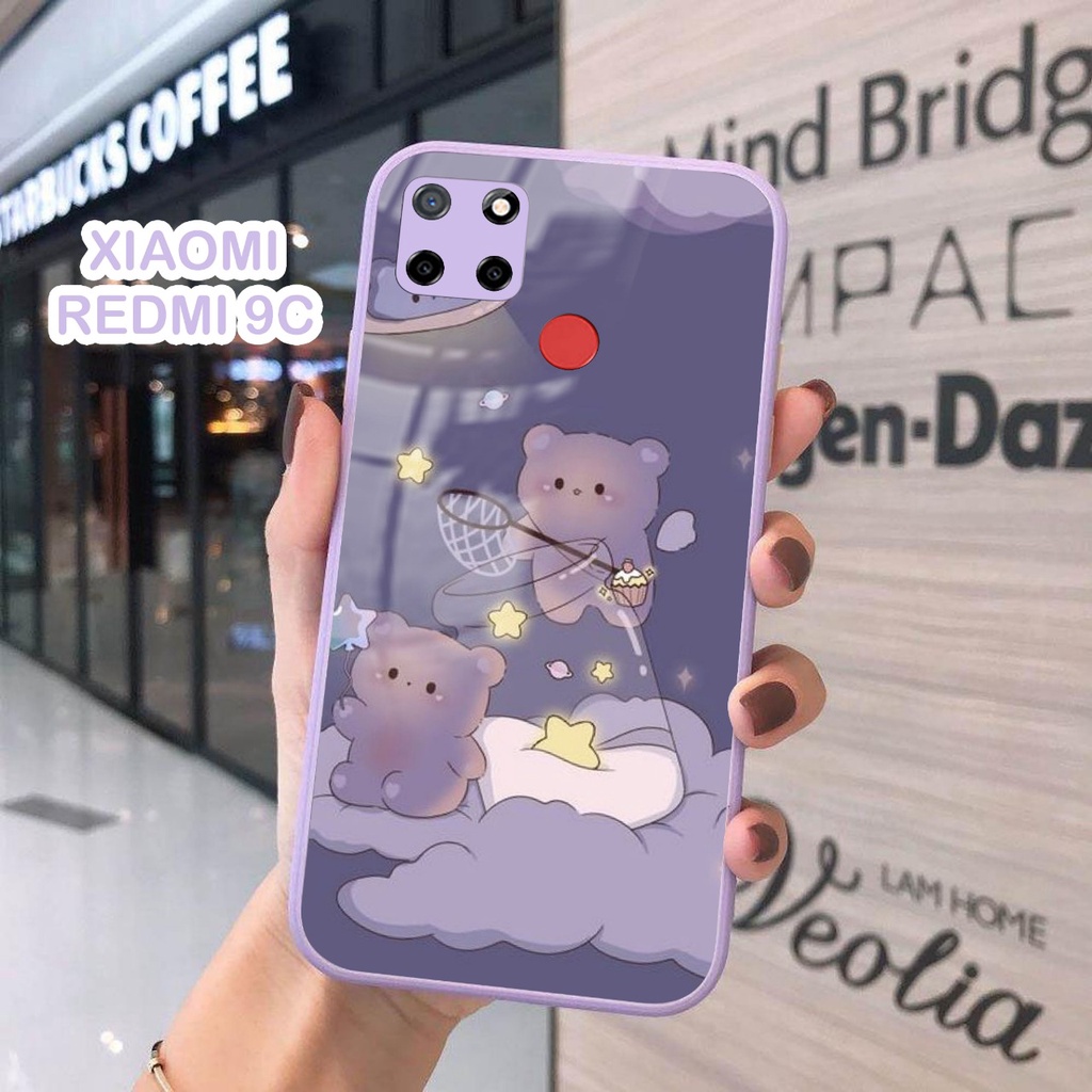 Softcase Glass Kaca Warna Lilac/Ungu Xiaomi Redmi 9c Terlaris [FC01] Case Redmi 9c - Redmi 9c - Soft