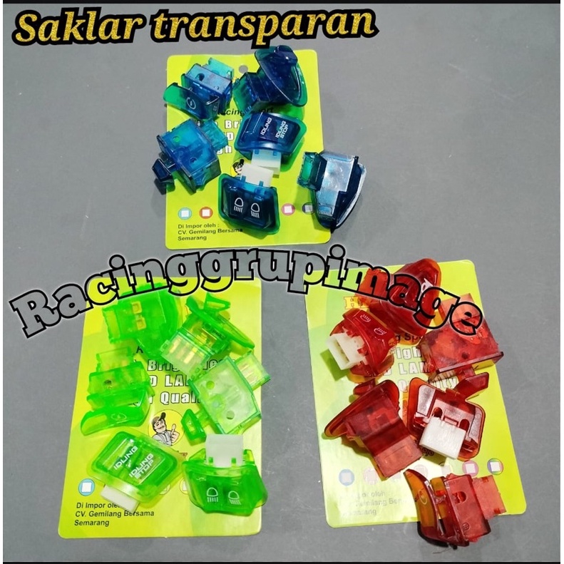 Saklar set transparan honda Beat Fi Beat ESP New Vario 150 new