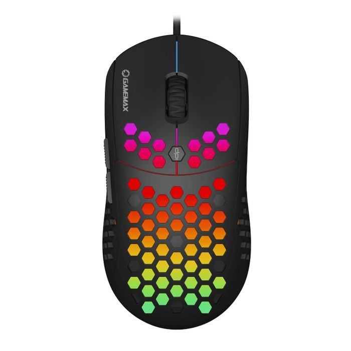 GAMEMAX MG8 GAMING MOUSE Rainbow Lightweight Honeycomb Shell 6400 DPI