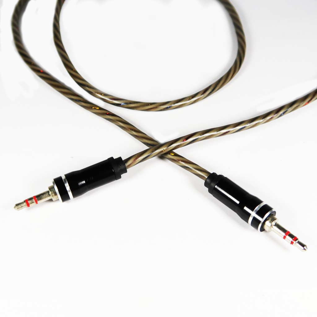 Kabel Aux Jack 3.5mm Male to Male Audio Cable For Microphone Mic 1x1, transparan, solid NEW