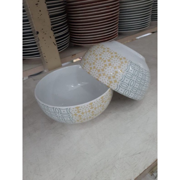 BATIK BOWL MANGKOK MANGKUK KERAMIK SANGO MOTIF BATIK KOLEKSI DEKOR DAPUR JADUL ANTIK KLASIK