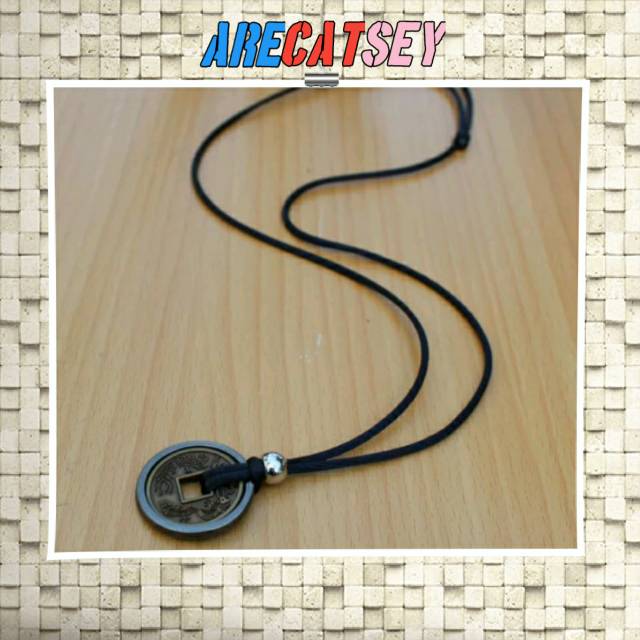 Kalung Tali Pria Bandul Ring Koin Cina KTC-116