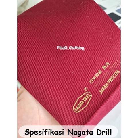 Bahan Kain Drill Nagata Drill Japan Rollan