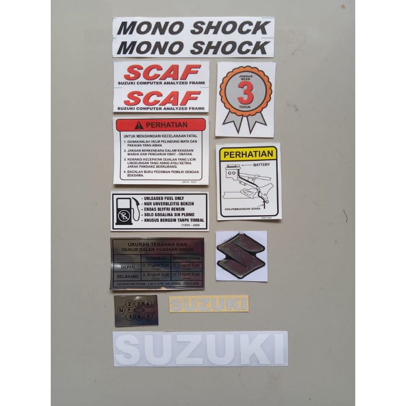 stiker rangka satria hiu