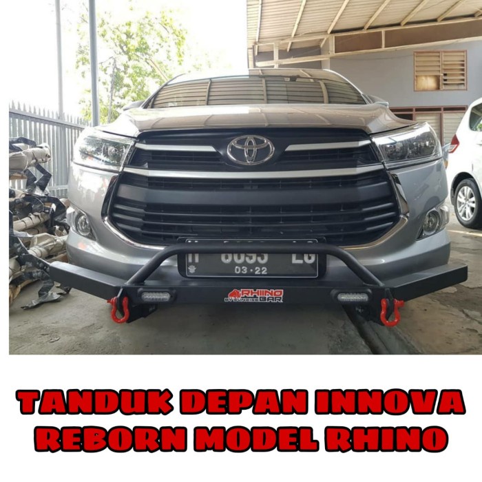 Tanduk Depan Besi Rhino Khusus Mobil All New Innova Reborn 2016-2021